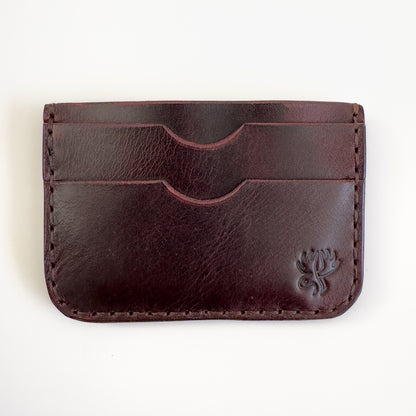 Leather Card Holder - Dark Brown