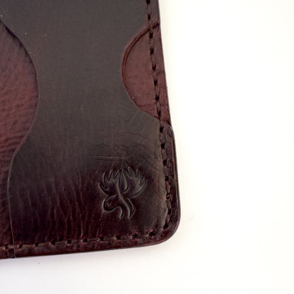 Leather 6 Cards Wallet - Dark Brown