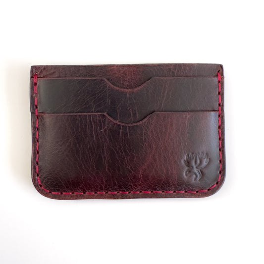 Leather Card Holder - Dark Brown