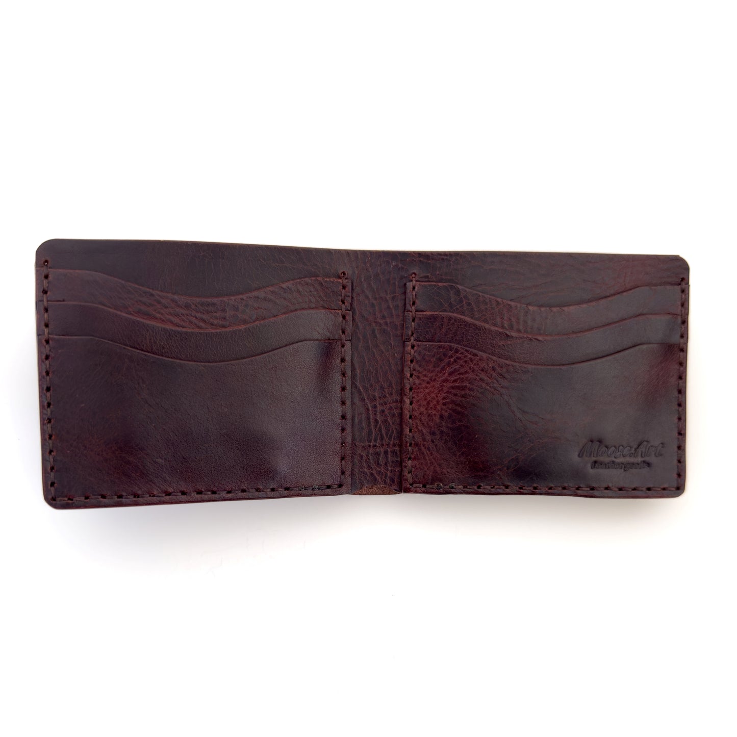 Leather Bifold Wallet - Dark Brown