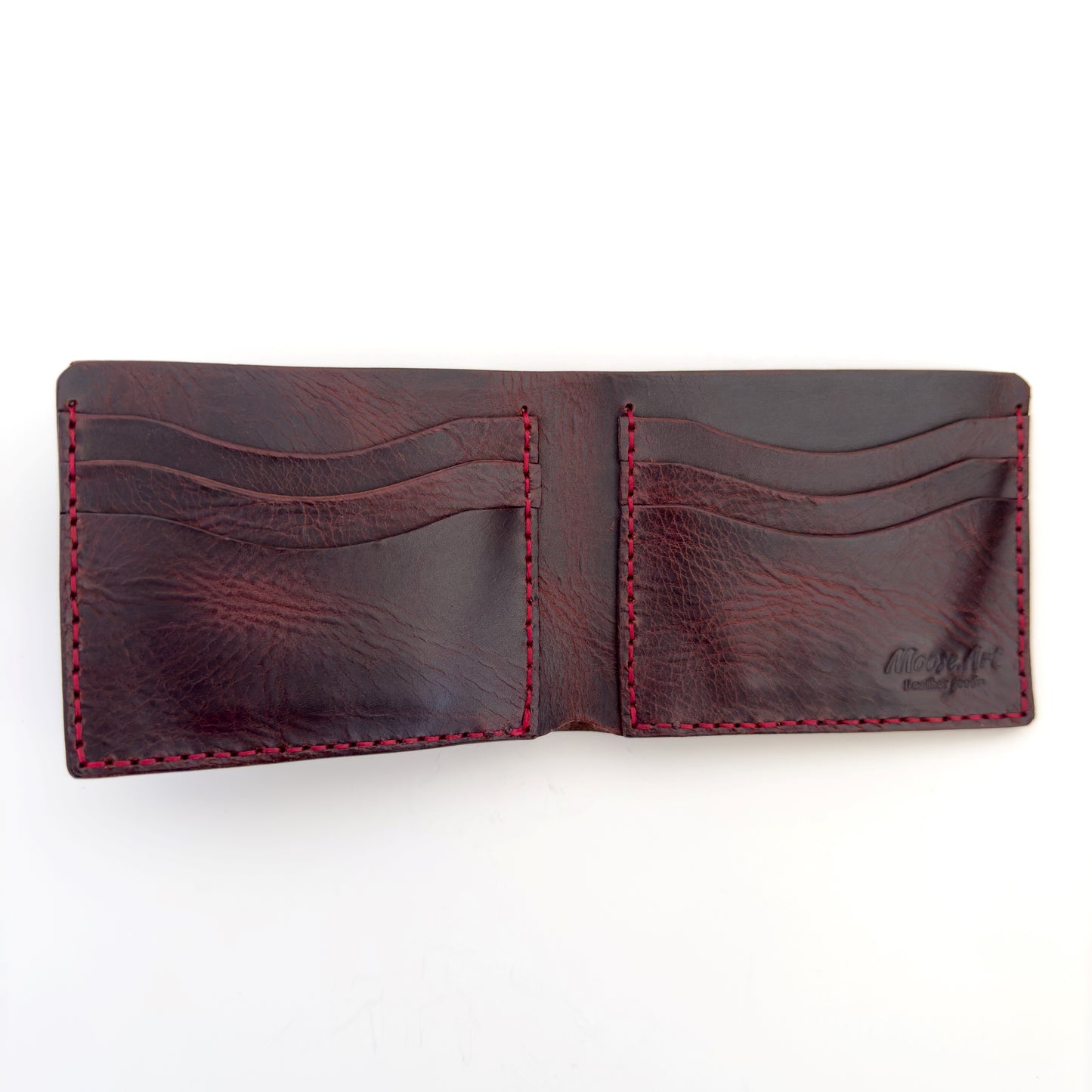 Leather Bifold Wallet - Dark Brown