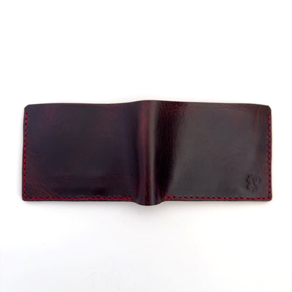 Leather Bifold Wallet - Dark Brown