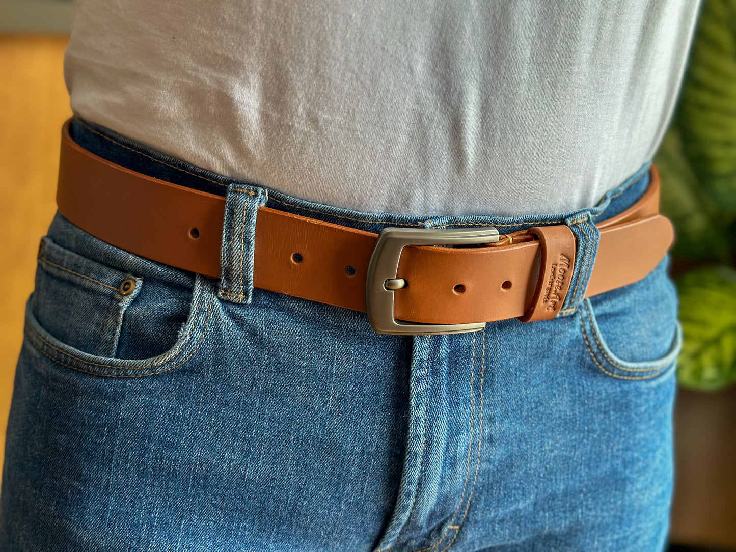 Leather Belt - TAN